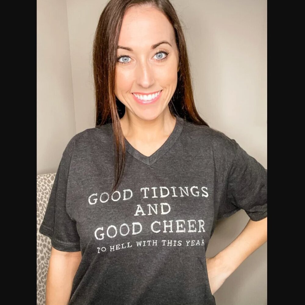 NWT - Good Tidings and Good Cheer Tshirt